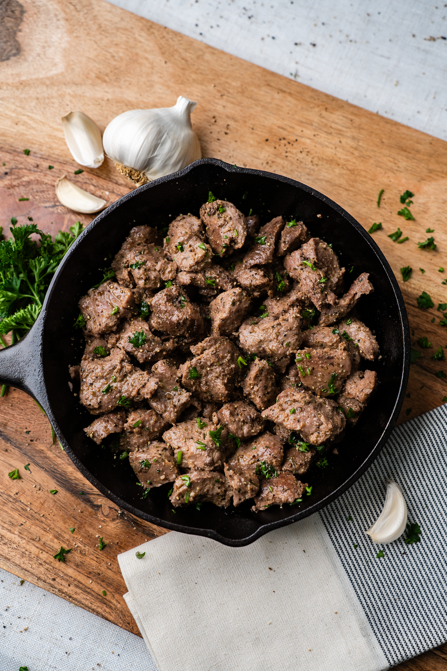 Brazilian Garlic Steak