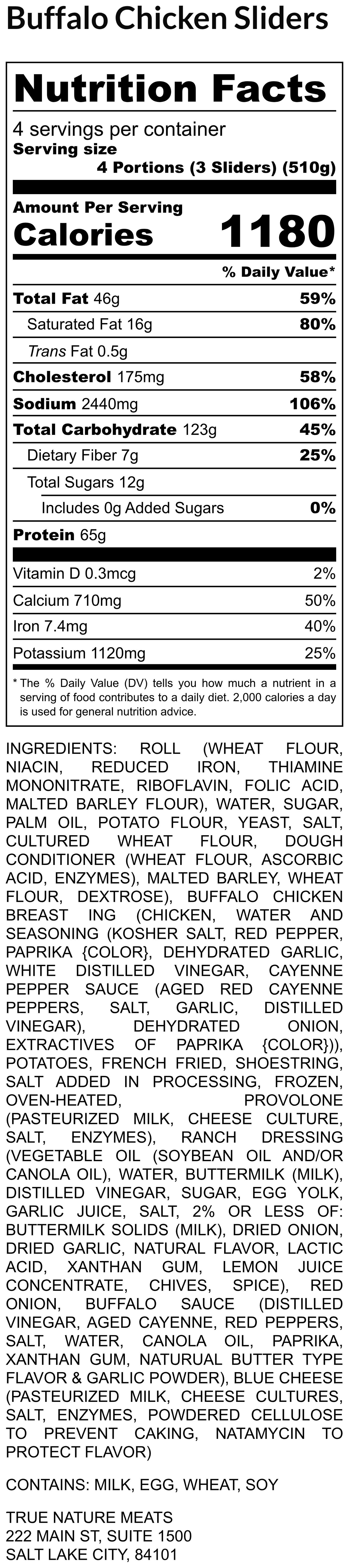 Buffalo Chicken Sliders