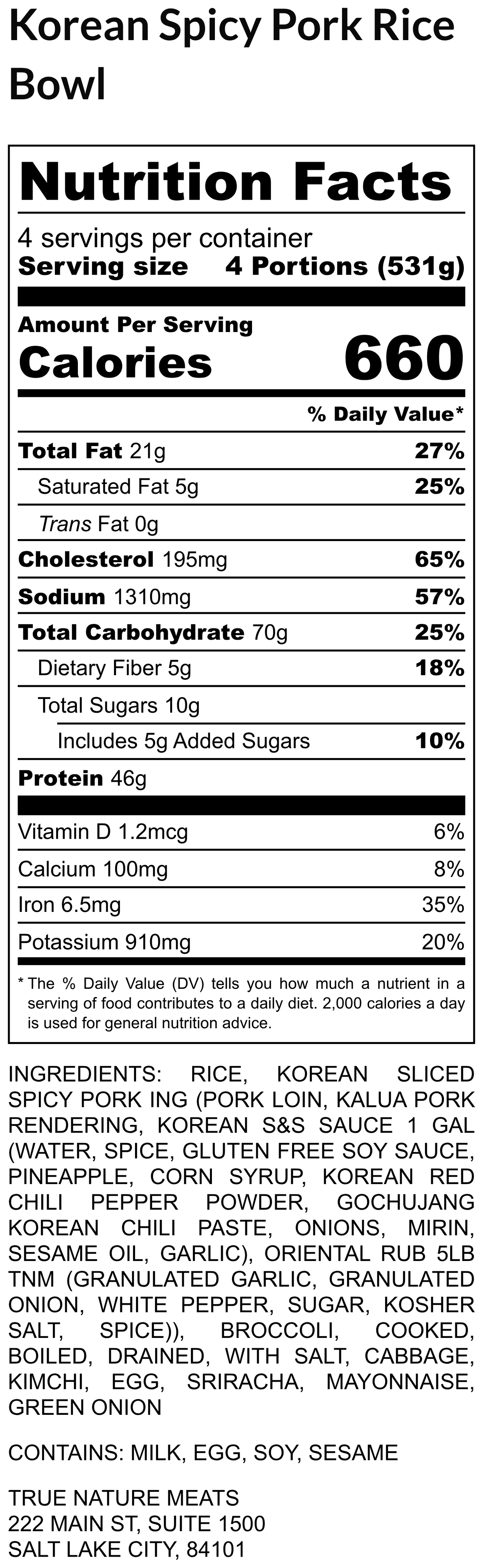 Korean Spicy Pork Rice Bowl