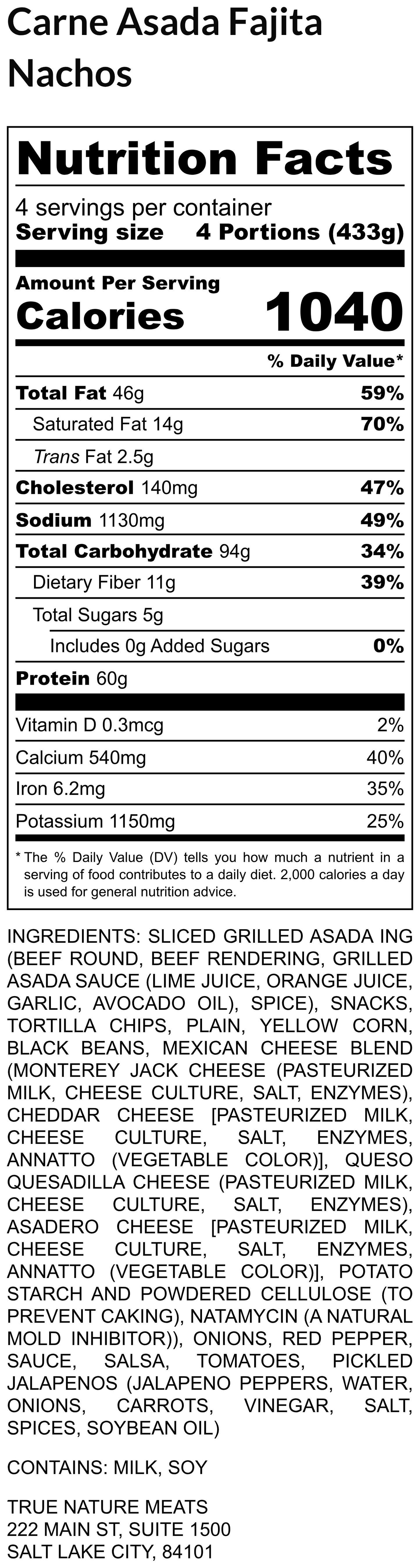 Carne Asada Fajita Nachos