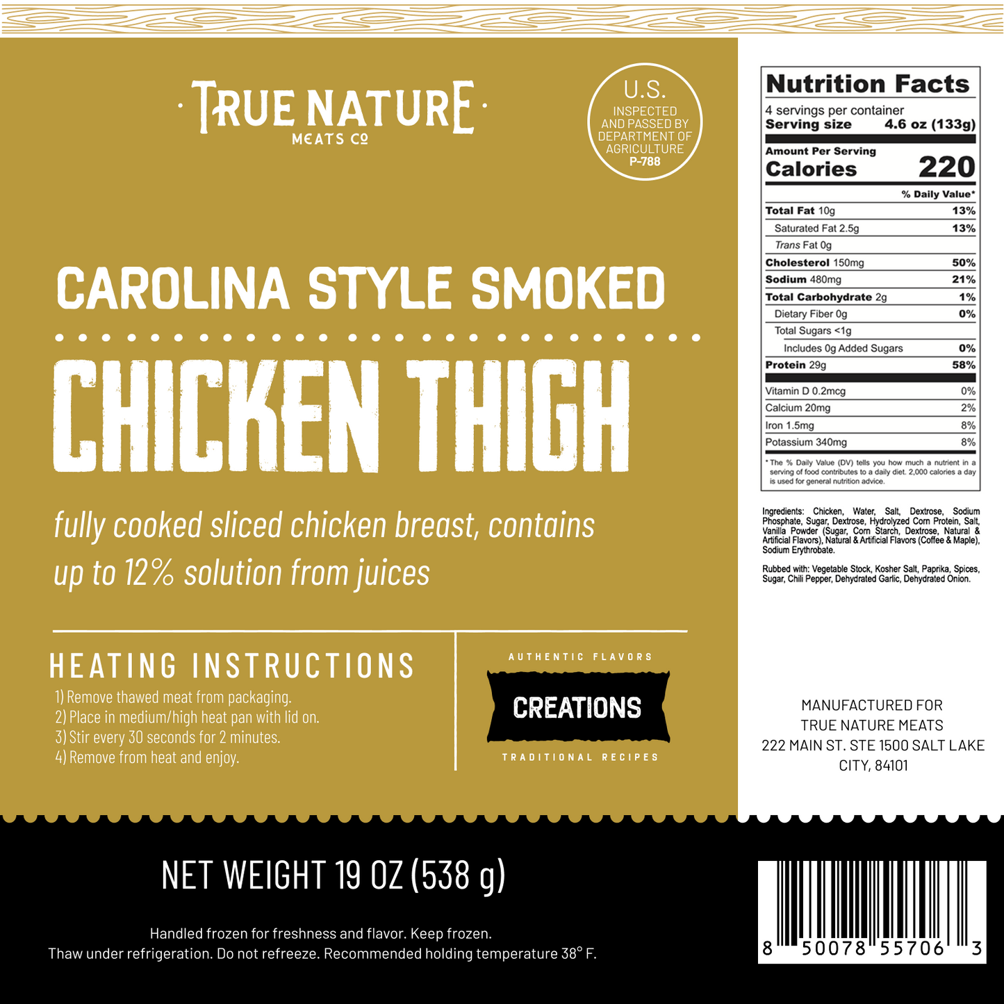 Carolina Smoked Chicken Thigh (Try-it)