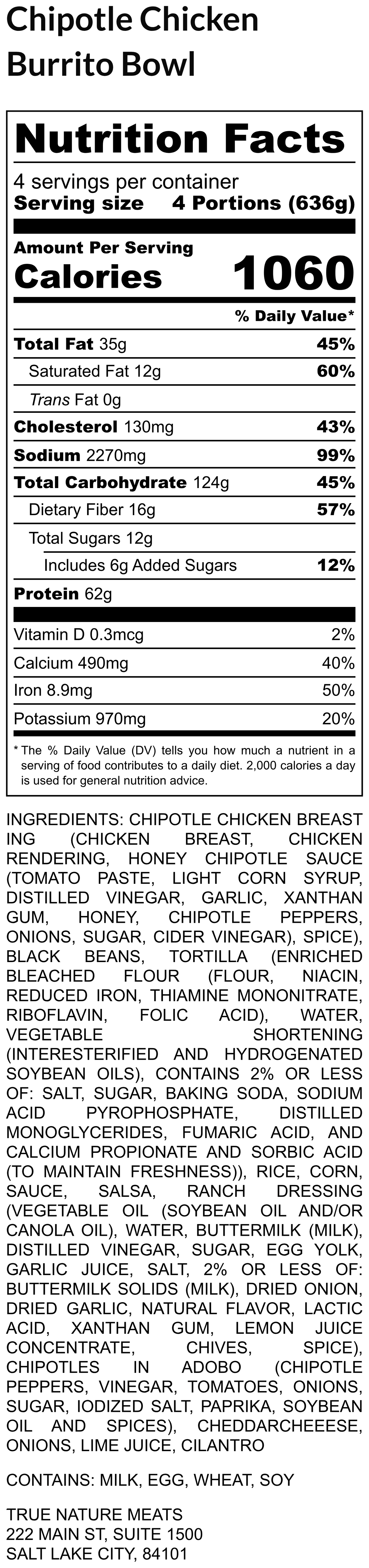 Chipotle Chicken Burrito Bowl