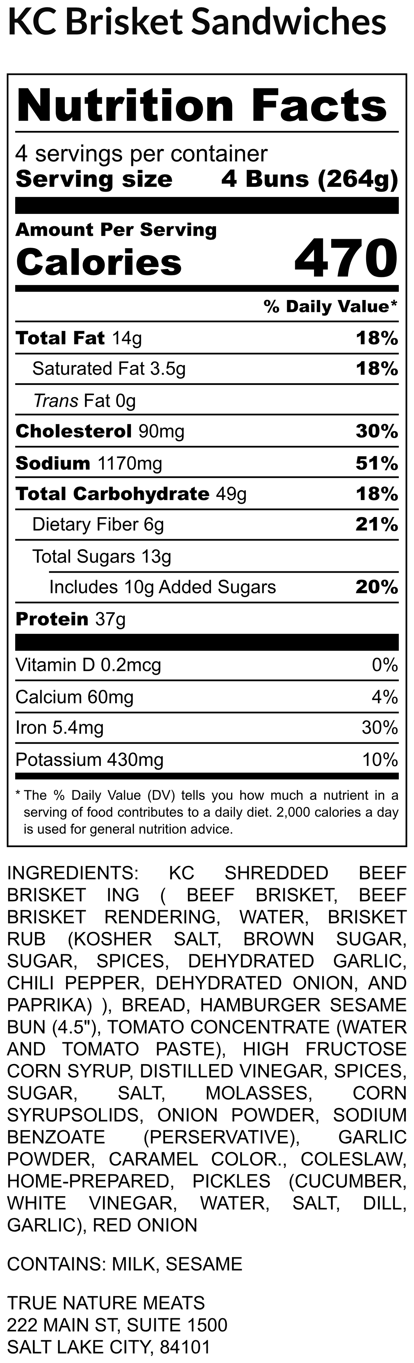 KC Brisket Sandwiches
