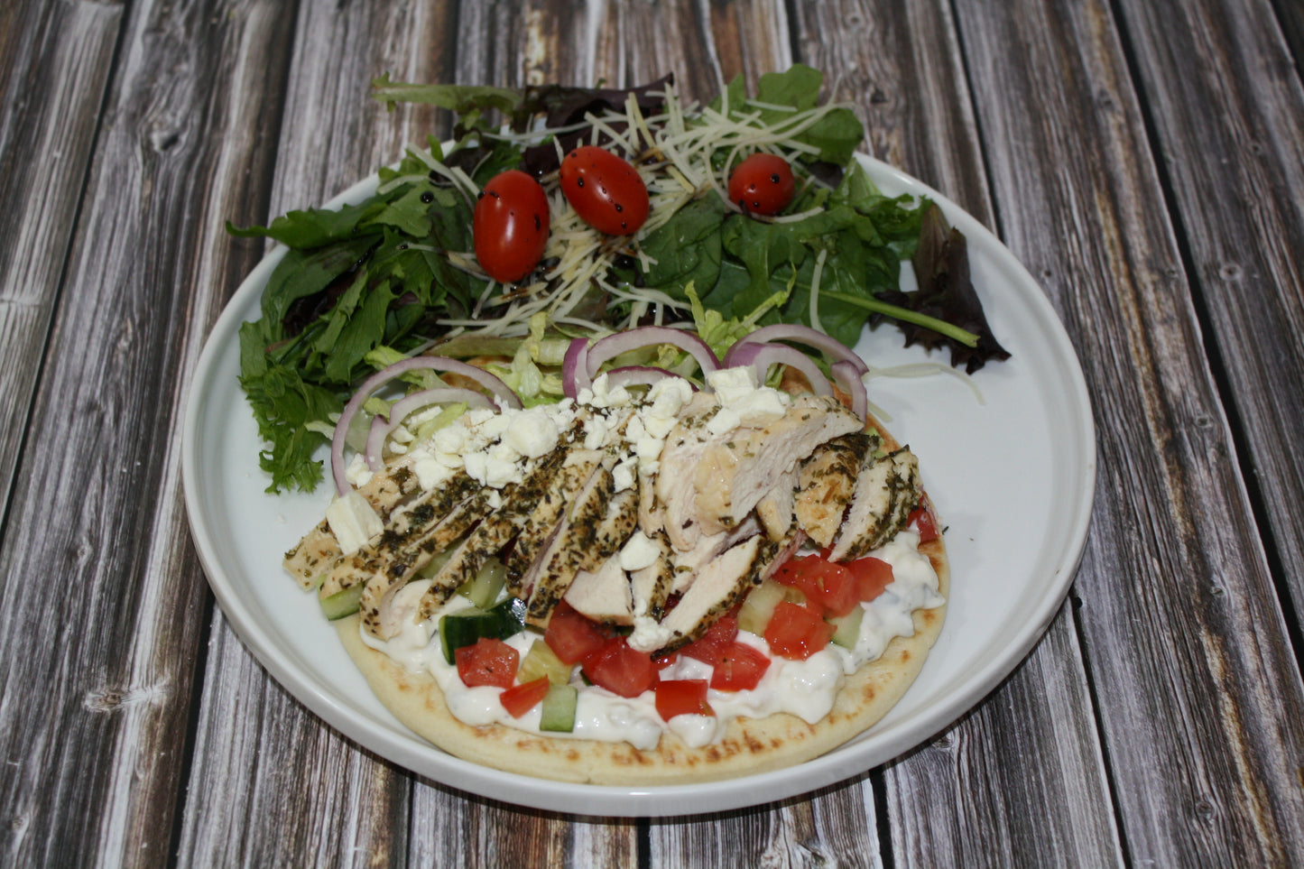 Mediterranean Chicken Pitas