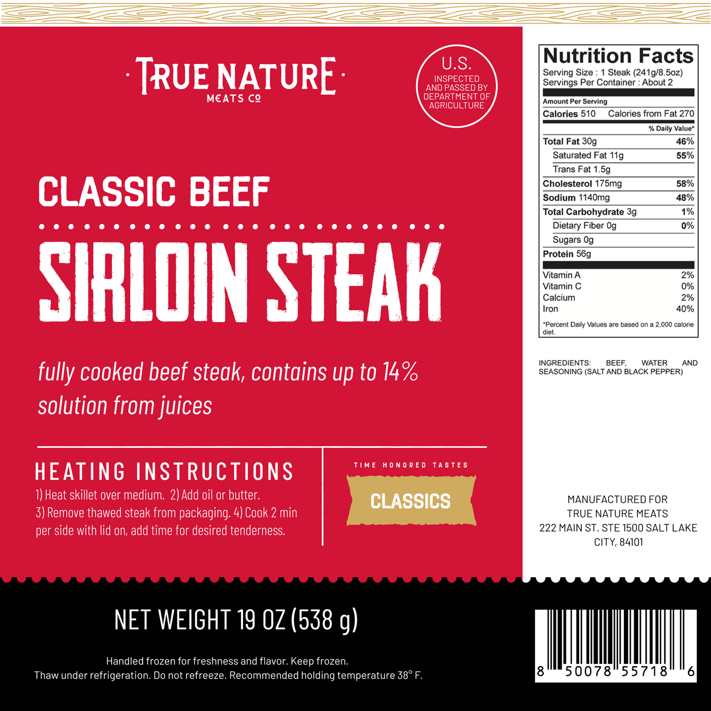 Classic Sirloin Steak