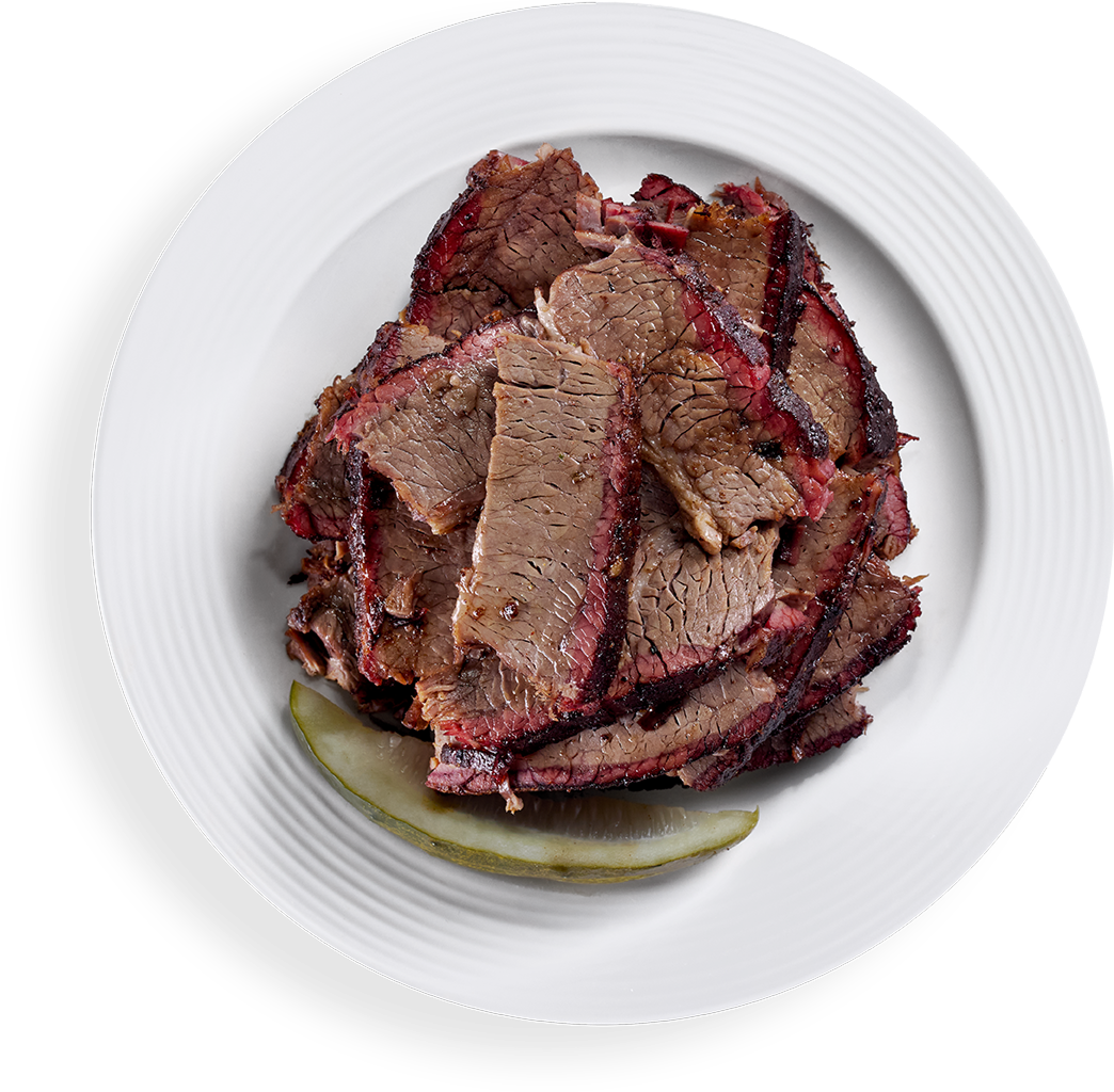 Texas Smoked Brisket, included in Smoke Ring Sampler